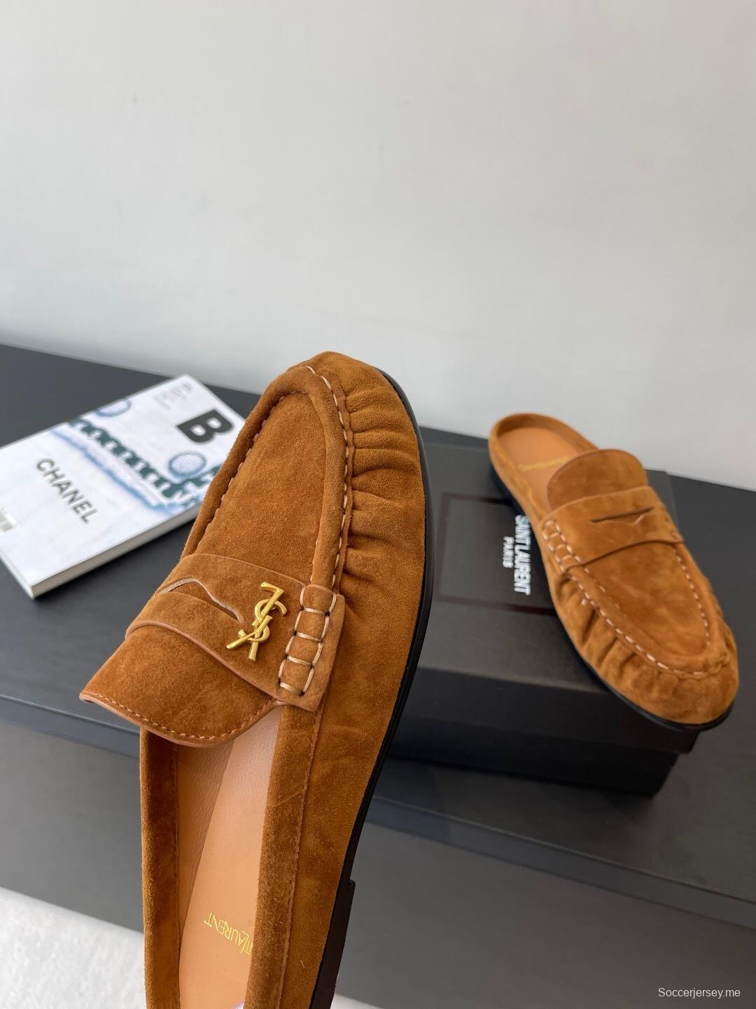 Saint Laurent Classic Loafer Mule Flats - KFY00320