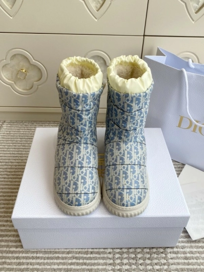 Dior Frost Ankle Boots Wool Platform Snow Boots - KFY00300