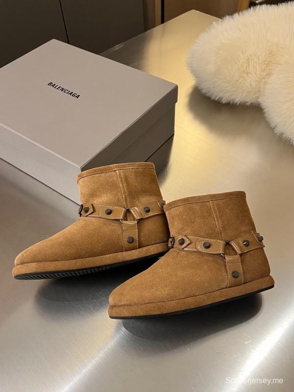 Balenciaga Fall Winter New Buckle Studded Snow Boots - LY00300