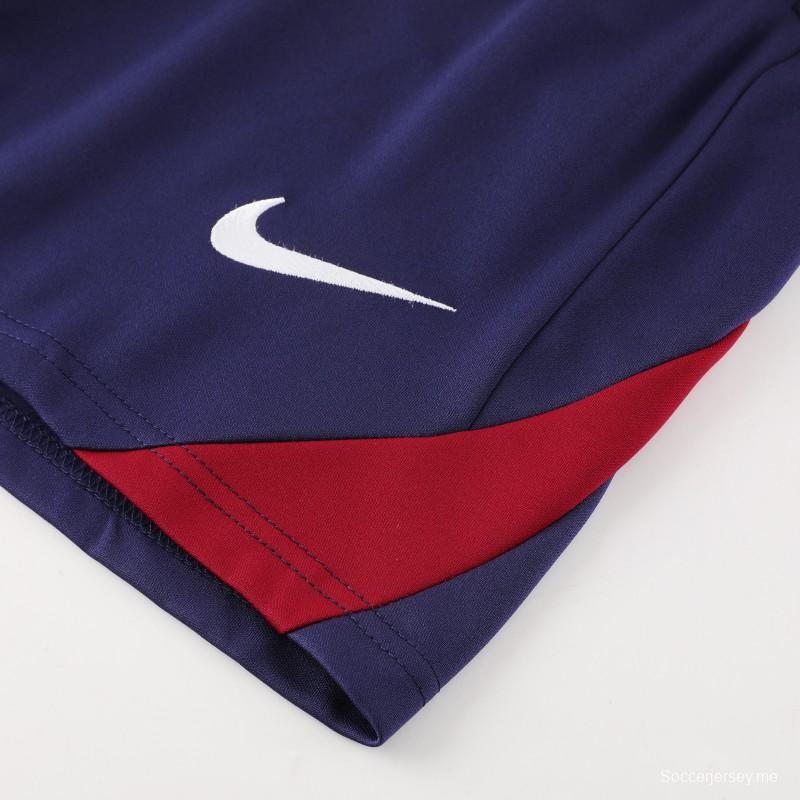 2025 إنجلترا 2025 أكمام قصيرة بنفسجية + شورت كرة قدم قصير