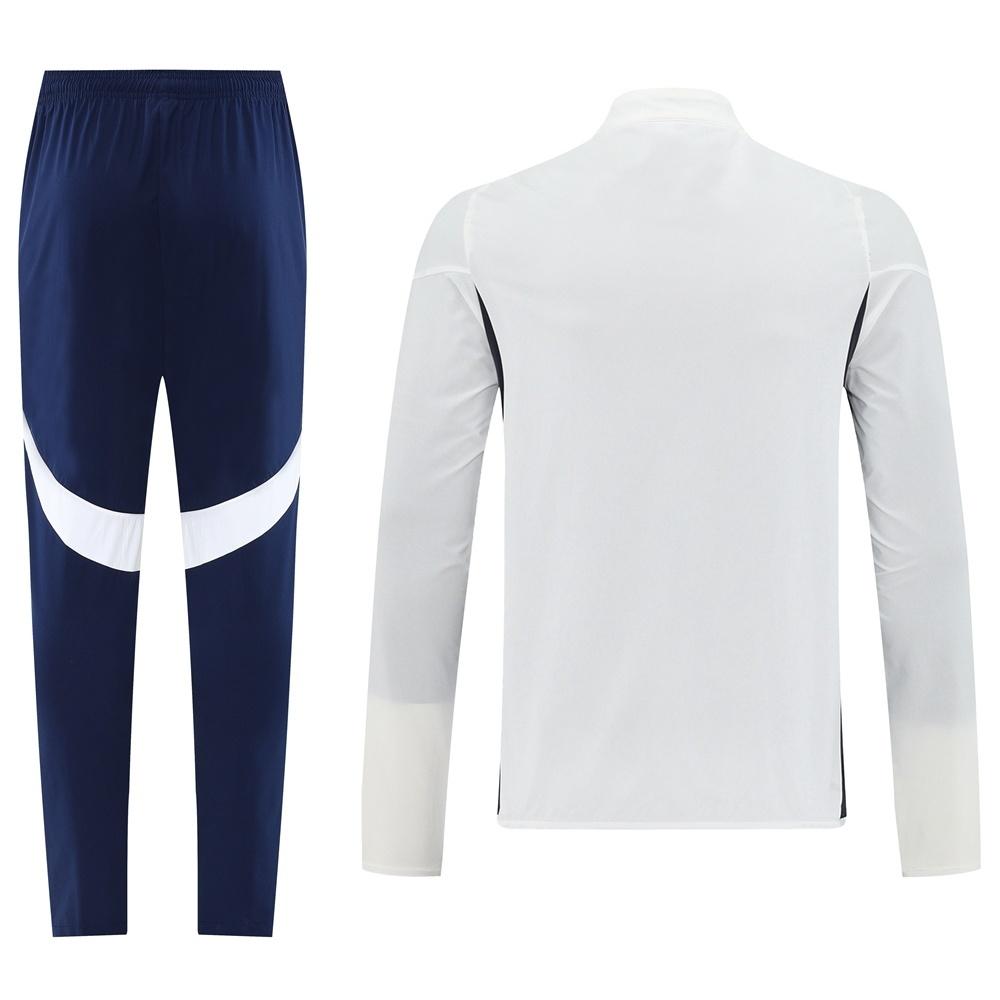 25/26 أرسنال أبيض S-2XL سترة نصف سحاب + بنطلون طويل + بنطلون طويل