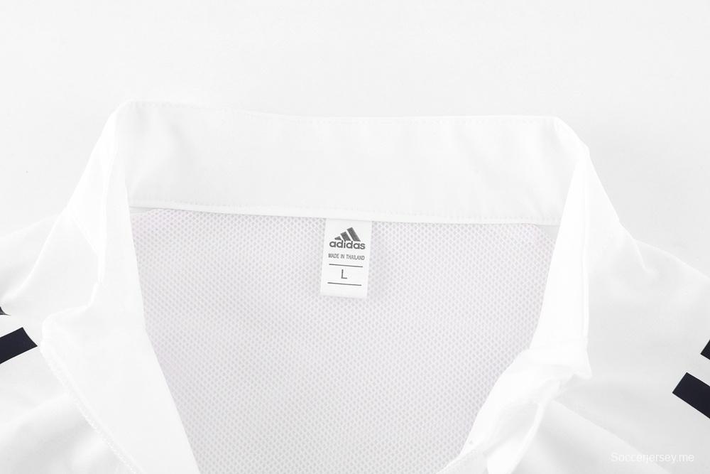 25/26 أرسنال أبيض S-2XL سترة نصف سحاب + بنطلون طويل + بنطلون طويل