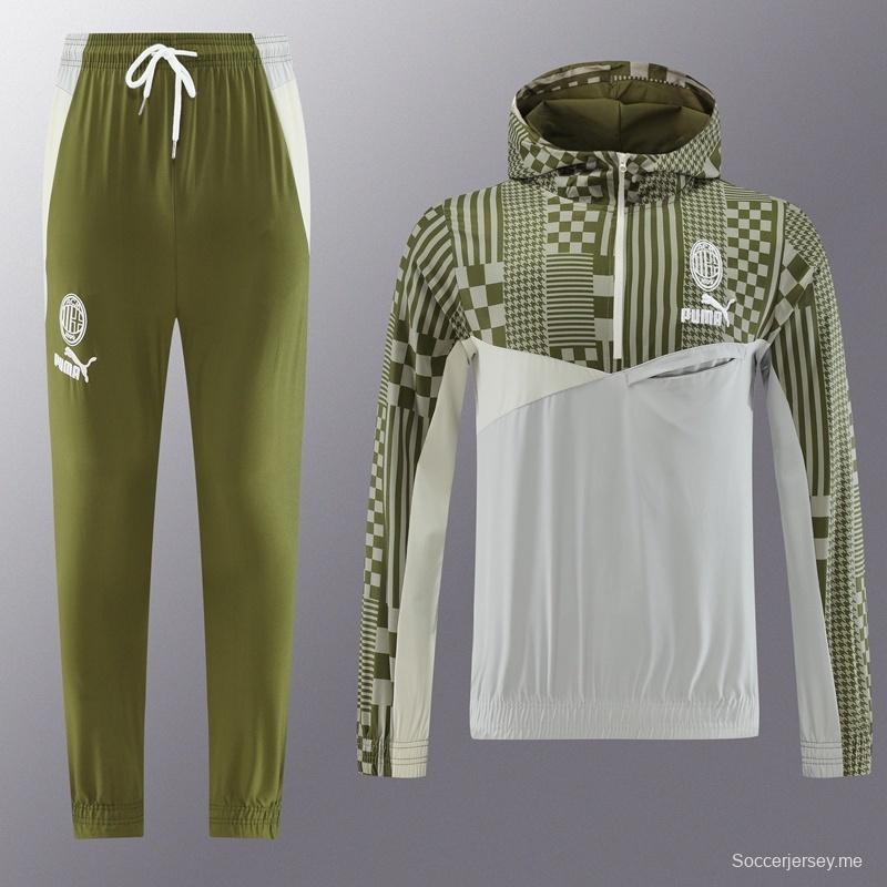 جاكيت نصف سحاب من ميلان + بنطال طويل S-2XL