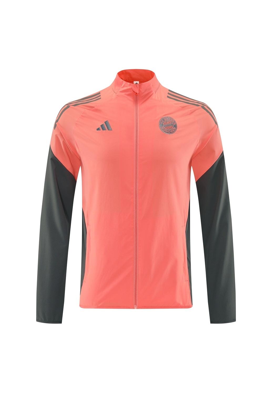 25/26 بايرن ميونيخ برتقالي S-3XL نصف سحاب جاكيت + بنطلون طويل + بنطلون طويل