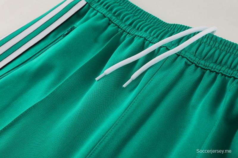 25/26 ليفربول جاكيت أخضر بسحاب كامل + بنطلون طويل + جاكيت أخضر بسحاب كامل