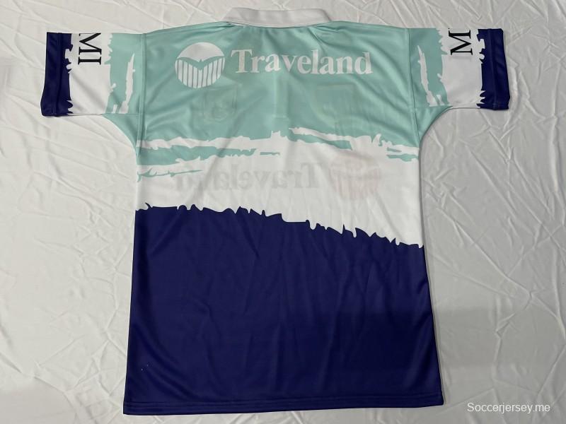 25/26 Australian Rugby League Teal White Navy with Brush Stroke Design Jersey