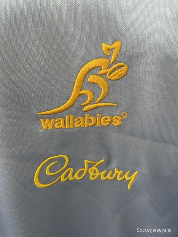 قميص فريق والابيز أستراليا 2026 أزرق فاتح بتصميم فني للسكان الأصليين