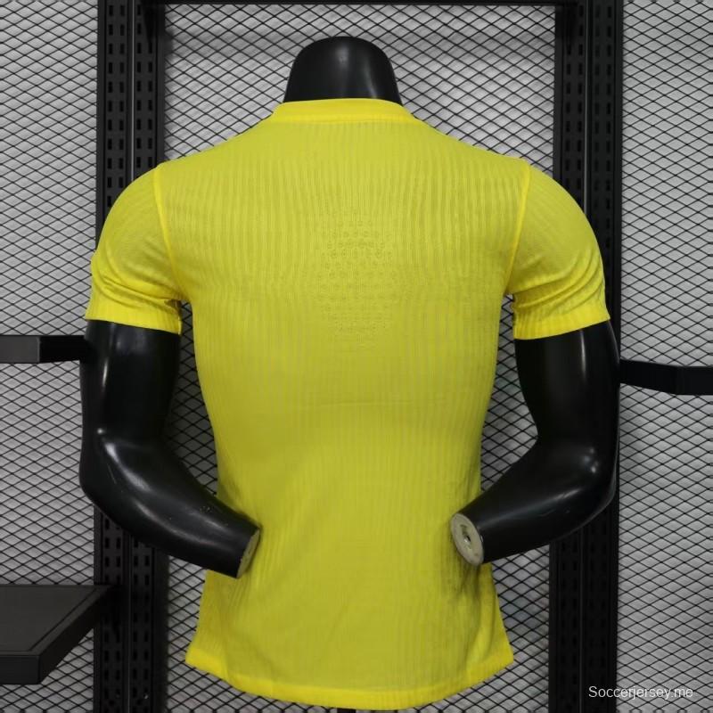 Player Version 25/26 Al-Ahli Saudi  Yellow Pre-Match Jersey