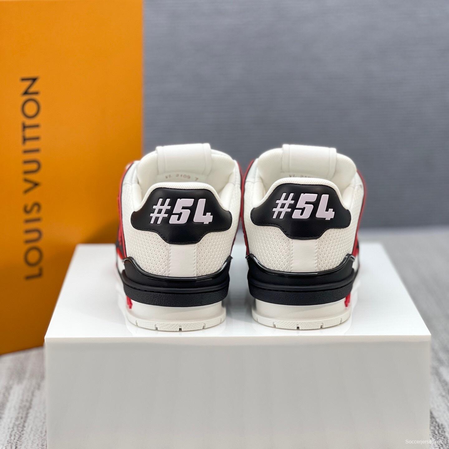 Louis Vuitton Trainer Sneaker Low 2025 SS New Colorway Couple Style Casual Sports Basketball Shoes - LY00400