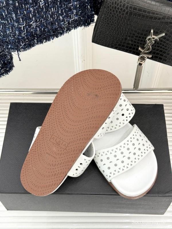 صندل آليا لربيع وصيف 2025 لربيع وصيف 2025 صندل كاجوال مخرم بالليزر - KFY00260