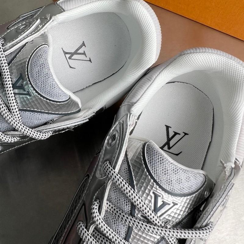 حذاء إل في أولمبيا ذو رباط مستدير من الأمام والجزء العلوي منخفض الكاجوال - YC