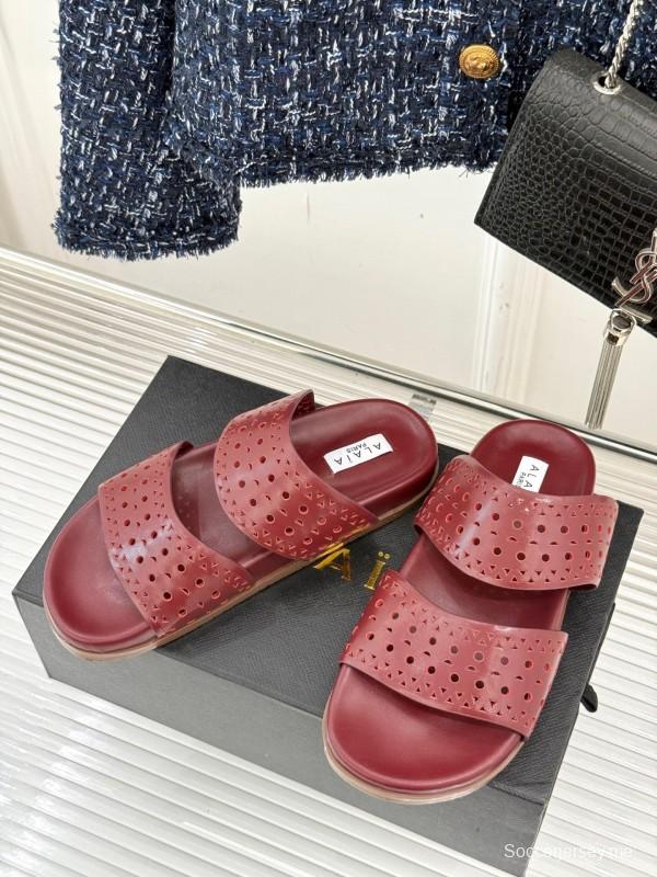 صندل آليا لربيع وصيف 2025 لربيع وصيف 2025 صندل كاجوال مخرم بالليزر - KFY00260