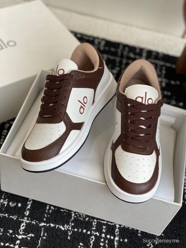 حذاء رياضي أبيض بلونين من ألو 2025 س س س بنعل أبيض مكتنزة مريحة كاجوال - KFY00280