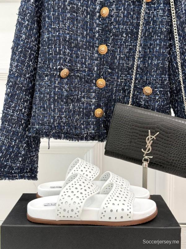 صندل آليا لربيع وصيف 2025 لربيع وصيف 2025 صندل كاجوال مخرم بالليزر - KFY00260