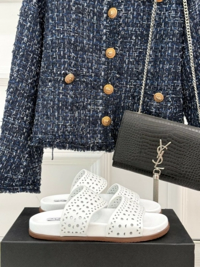 صندل آليا لربيع وصيف 2025 لربيع وصيف 2025 صندل كاجوال مخرم بالليزر - KFY00260