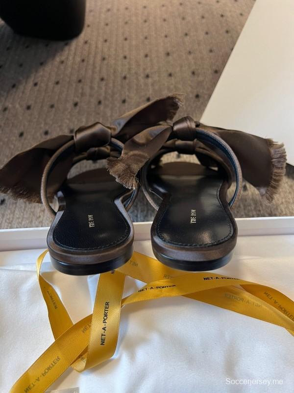 حذاء بعقدة منسوجة يدويًا من ذا رو 25ss - KFY00280