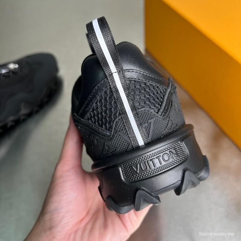 حذاء LV RUSH RUSH من جلد العجل المعدني LV الدائري الدائري المقاوم للانزلاق ذو تصميم كاجوال منخفض - YC