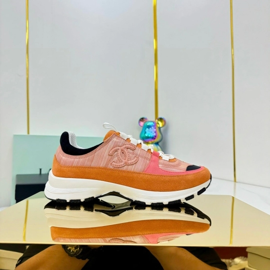 شانيل 2025 شانيل 2025 حذاء رياضي كاجوال بنعل مكتنزة - LY00310