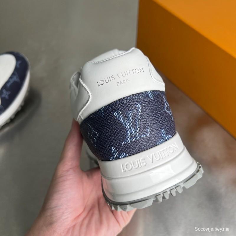 حذاء كاجوال للرجال بأربطة مستديرة من الجلد من ليف رن اواي برباط عند الأصابع - YC