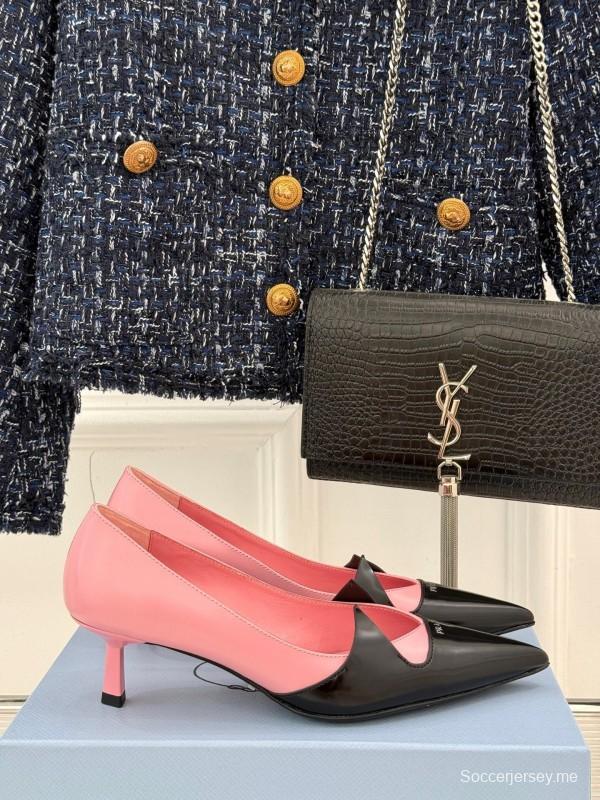 برادا 2025 برادا 2025 حذاء فردي بكعب مدبب من الأمام بكعب واحد - KFY00310