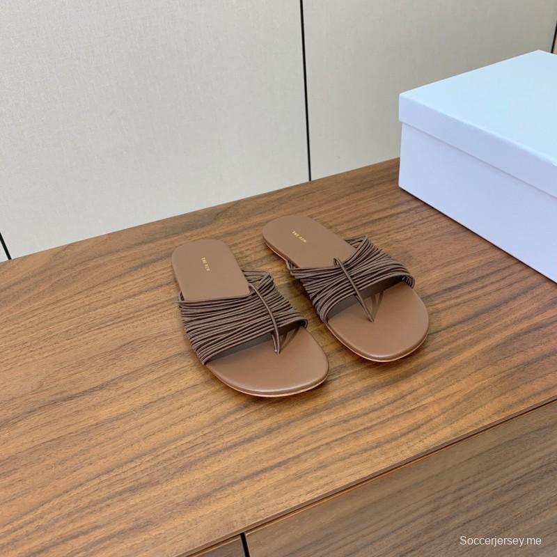 صندل شبكي روماني من ذا رو 2025 بتصميم بسيط - KFY00210