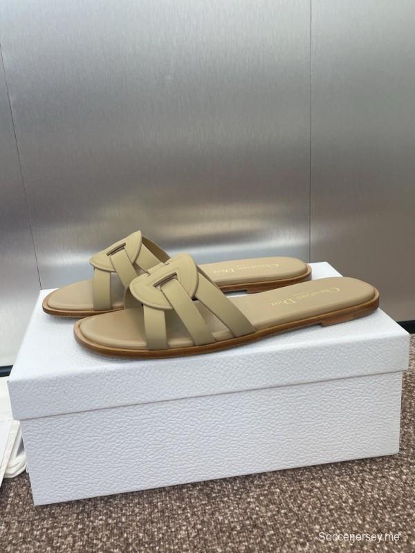 صنادل ديور D-Club D-Club جيلي ملون مجوف بحزام متقاطع للنساء - KFY00280