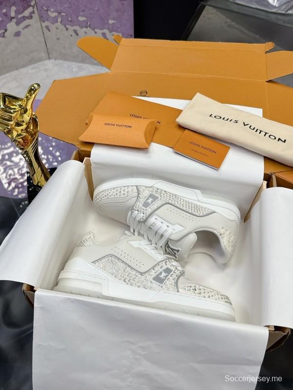 سلسلة أحذية لويس فويتون LV Trainer LV الرياضية الطويلة بطبعة ثعبان - AS00430