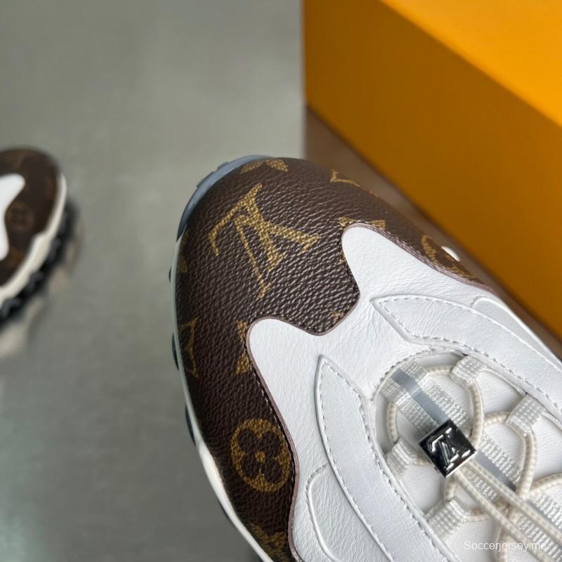 حذاء كاجوال LV Circle LV من لويس فويتون ذو الكعب المنخفض مع إكسسوارات معدنية مضادة للانزلاق - YC