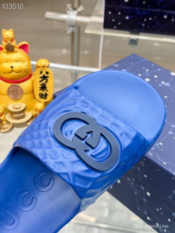 صندل ليدو ليدو المتشابك G للرجال من غوتشي بنعل مطاطي محكم - AS00170