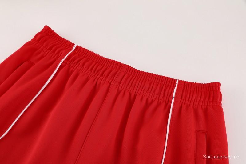 25/26 بايرن 07 سترة حمراء بسحاب كامل + بنطلون طويل + بنطلون طويل