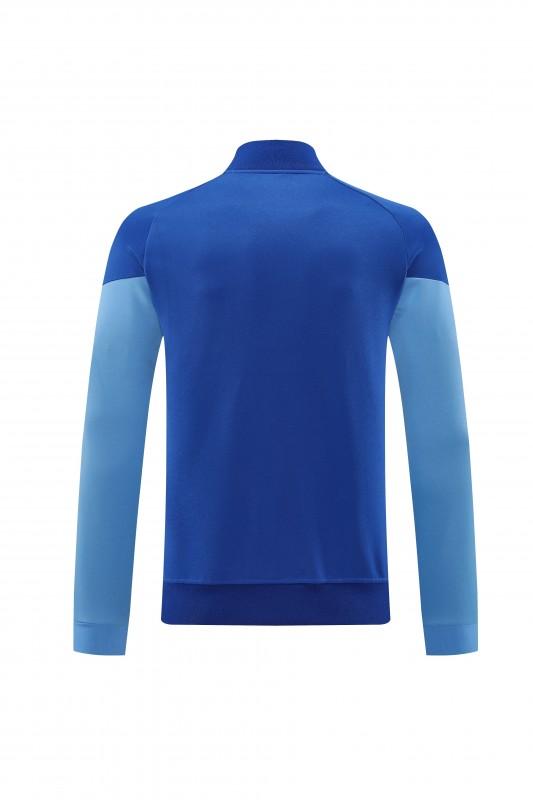 2025 أديداس 2025 جاكيت أديداس أزرق ملون بسحاب كامل + بنطلون طويل