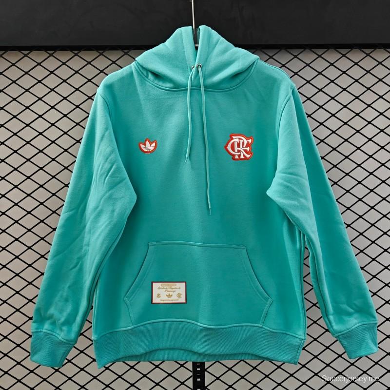 25/26 فلامنجو فلامنجو هودي بشعار مطرز قديم 9 ألوان