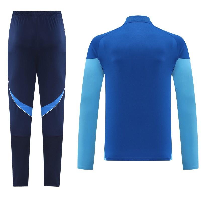 25/26 أديداس أزرق ملكي/أزرق سماوي سحاب كامل سترة رياضية + بنطلون طويل