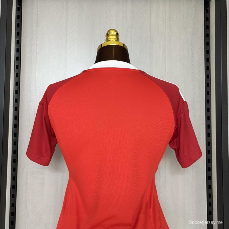 25/26 قميص أحمر فلامنجو للنساء