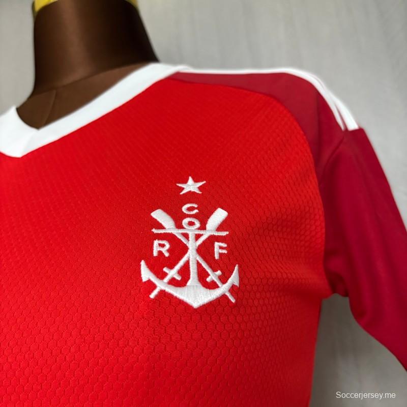 25/26 قميص أحمر فلامنجو للنساء