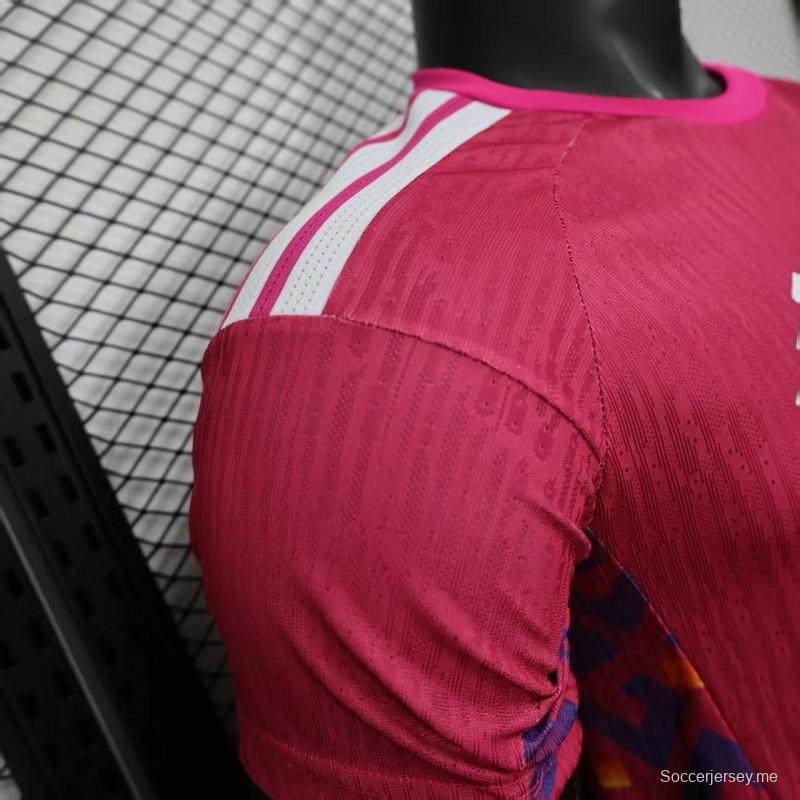 إصدار اللاعب 2026 قميص تدريب مكسيكو 2026 وردي اللون الوردي