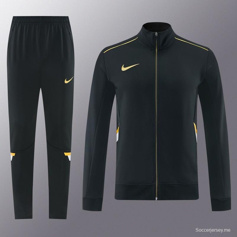 2026 NIKE سترة سوداء بسحاب كامل + بنطال طويل