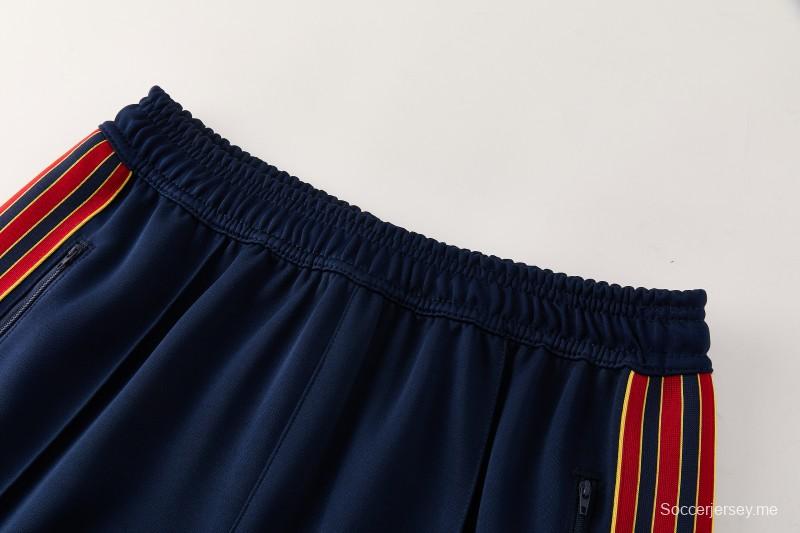 25/26 روما وايت جاكيت بسحاب كامل + بنطال طويل