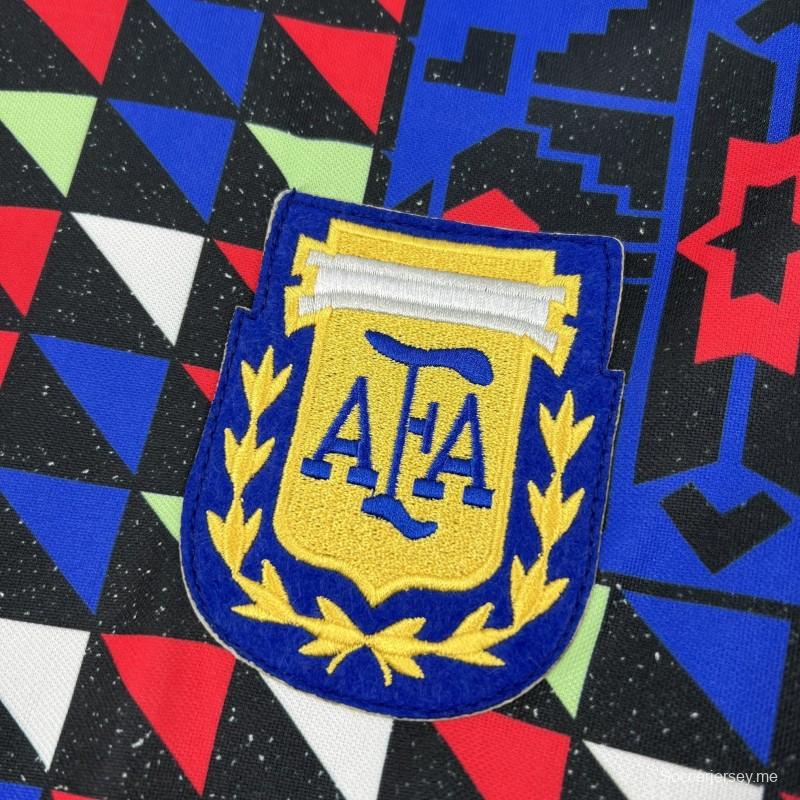 قميص حارس مرمى الأرجنتين طويل الأكمام من طراز 1990