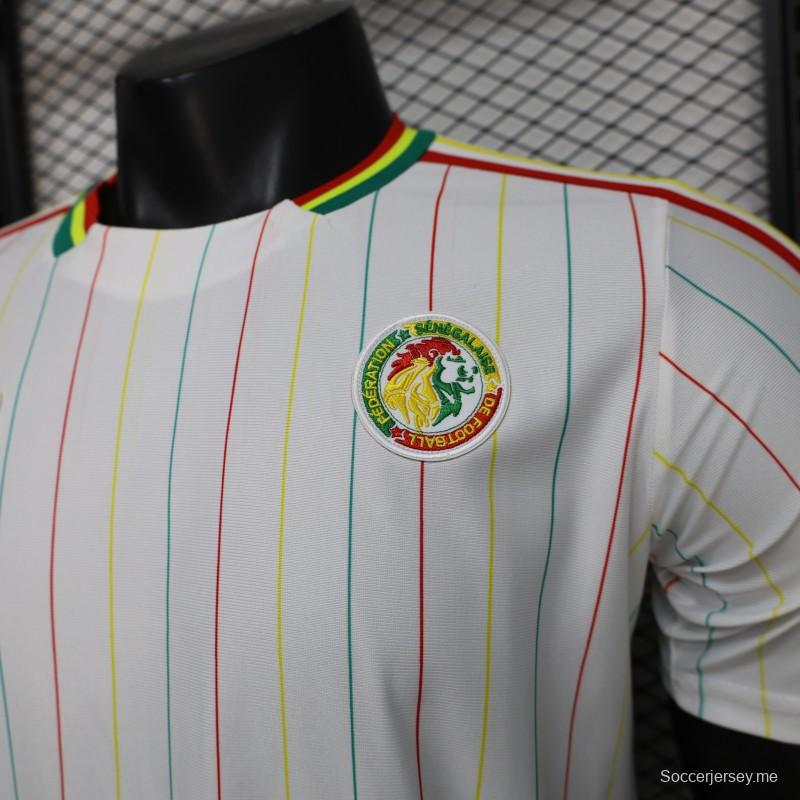 قميص اللاعب رقم 2026 للمنتخب السنغالي، طراز "White Terrace Icons" باللون الأبيض