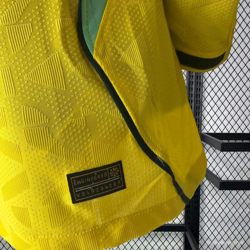 قميص كأس العالم للرجال من البرازيل لعام 2026 بنسخة اللاعبين، ذو الأكمام الطويلة