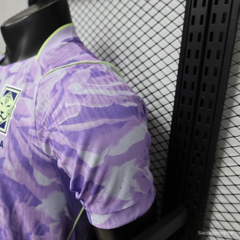 قميص اللاعب رقم 2027، قميص كوري جنوبي خارجي أرجواني بنقشة زهور