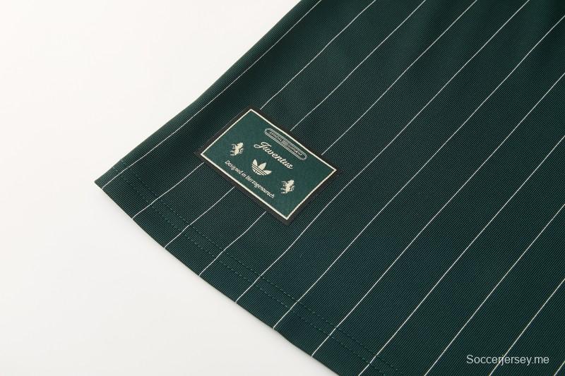 26/27 يوفنتوس أخضر داكن بأكمام قصيرة + شورت كرة قدم