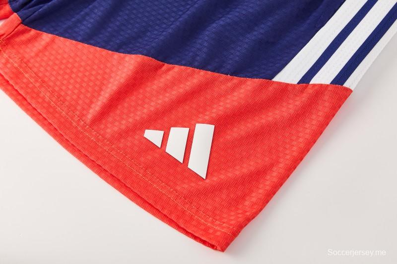 26/27 اليابان  أزرق  قميص بأكمام قصيرة + شورت كرة قدم