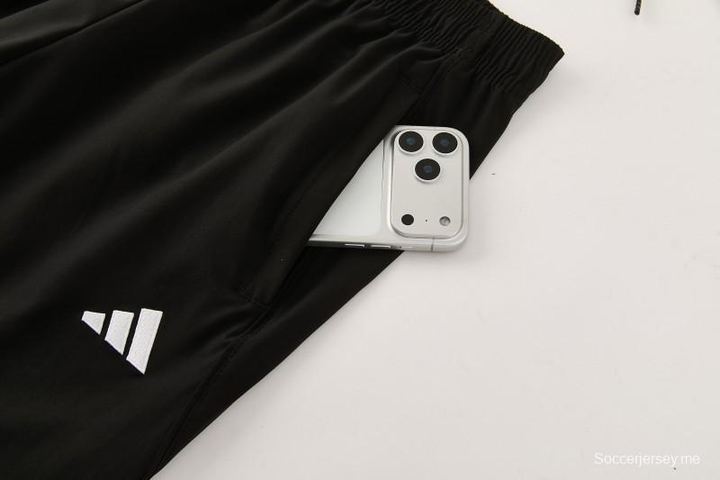 26/27 طقم رياضي من ليفربول باللون الأخضر مع سترة بغطاء رأس وسحاب كامل + بنطال طويل أسود