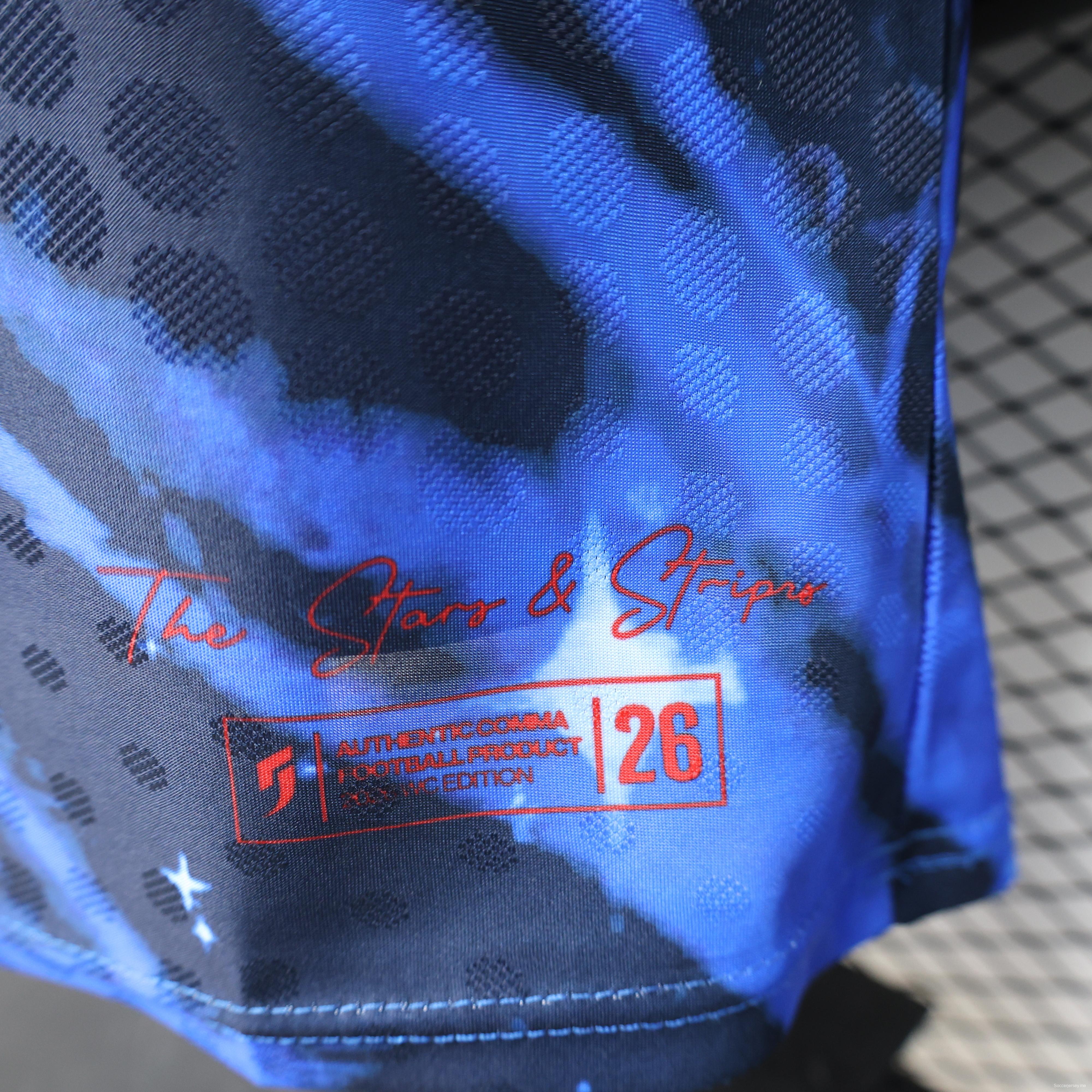 قميص اللاعب إصدار 26/27 الولايات المتحدة الأمريكية  للعب خارج أرضه  أزرق مصبوغ  إصدار خاص