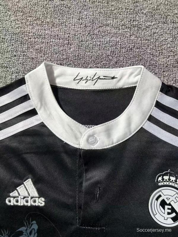 قميص ريال مدريد الثالث للأطفال طراز ريترو 14/15 بأكمام طويلة