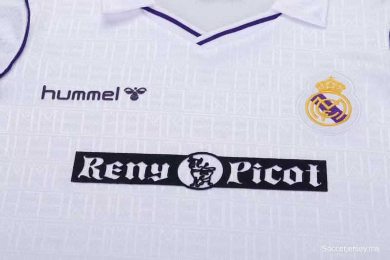 قميص ريال مدريد الرئيسي بنمط ريترو 88/90