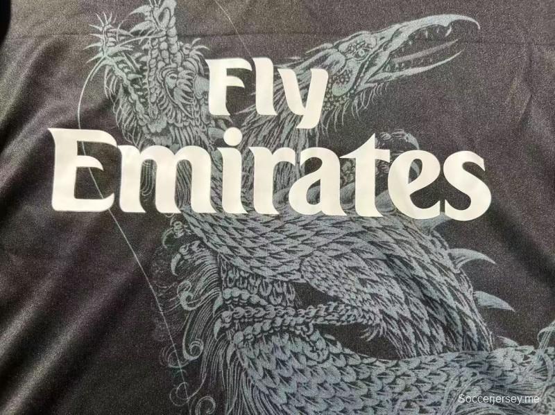 قميص ريال مدريد الثالث للأطفال طراز ريترو 14/15 بأكمام طويلة