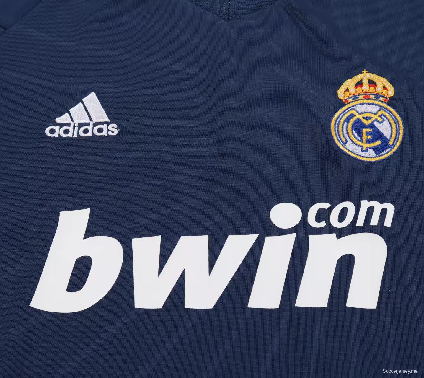 قميص ريال مدريد الزي الخارجي باللون الأزرق الداكن لموسم 2010/2011